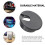10 pcs 35mm black cable grommet cable outlet desk table wire 5