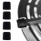 30pcs Square Corner Protector Air Fryer Parts Silica Gel Buffer Corner Protector Baking Tray Mat Kitchen Tool 2