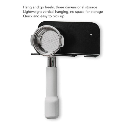 Espresso Portafilter Wall Rack - Universal Coffee Handle Holder, Easy Install, Space-Saving Design 2