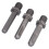 3 Pcs Carbon Steel Impact Resistant Drill Bits Set, Hex/Quad/Round Shank 1