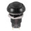 -Off Latching Waterproof 12mm Push Button  SPST 2A IP67, Black 1