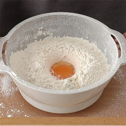 Kitchen Flour Sieve Strainer Handheld Semi-Automatic Sugar Sifter Powder Shaker Space-Saving Kitchen Baking Tool S 1