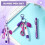 6-In-1 Multifunction Retractable  Pen Set Flashlight Foldable Scissors Ballpoint Pen Keychain Nurse Pens 5