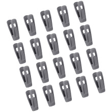 20 stuks gecoate kledingbevestigingen antislip-donkergrijs