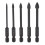 Home Improvement Tile Drill Bit Set, 3-7mm, Black, Wearproof Cemente 1