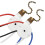 2PCS Ceiling Fan Lights  ZingEar ZE-208S E89885 3 Speed 4 Wire Fan  Pull Chain ,Fan Lights ,Bronze 1