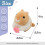 B Wind- Plush Toys,Clockwork Hamster,Wagging Tail Rotating Interactive Toys Stuffed Plush Toy 4