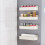Magnetic Kitchen Shelves for Refrigerator Side - White Plastic Spice Seasoning Rack, Multi-Function Household Organizer 3