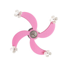 Speelsheid 4 Bladeren Spinner Speelgoed Houten Vogel Sport-Roze