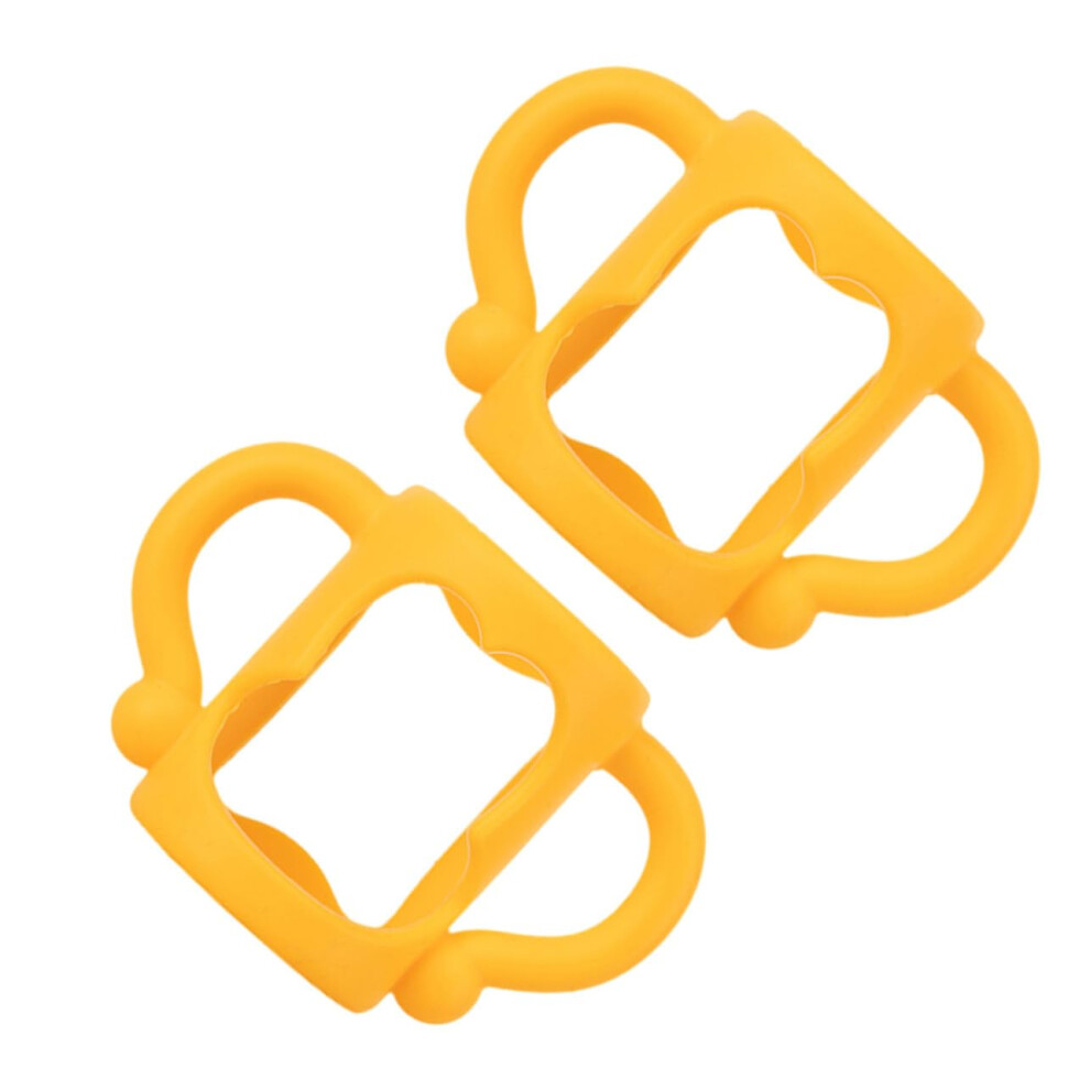 2pcs Baby Bottle Handles Silicone NonSlip Ergonomic Grip Universal Feeding Accessory