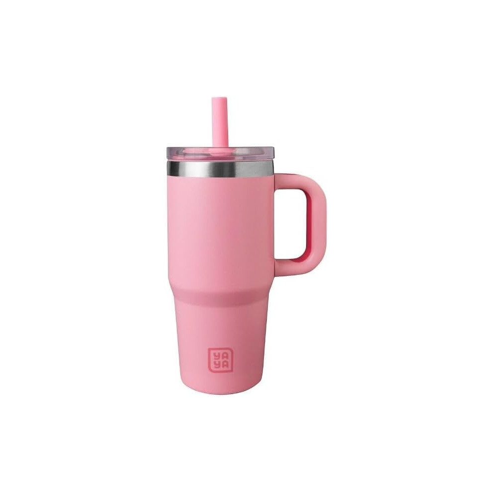 Toddler Travel Tumbler With Spillsafe Lid And Reusable Straw, 12 Oz Kids Spill Proof Cup Pink