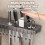Wall-Mounted Multi-Functional Knife Holder - Folding Shelf for Kitchen, Includes Chopsticks Tube and Cutter Storage 6