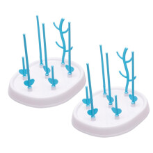 2pcs Detachable Baby Bottle Drying Rack with Quick Drying Layout and Easy Clean Nursery Holder