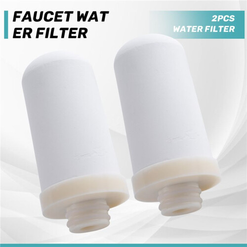 Faucet Water Filter Cartridges, Hima 2 Pack 8-Layer Cleaning Universal Deep Sea Diatom Earth Ceramic Filter 1