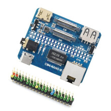For Raspberry Pi CM4 B Expansion Board Gigabit RJ45 Port 4K 30fps 40PIN GPIO for Raspberry Pi Compute Module 4