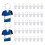 40Pcs Sublimation Keychain Blanks  Double Sided Heat Transfer Sublimation Keychains Shirt Shape Keychains 3