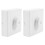 2Pcs Ceiling Fan Stepless Speed Governor Surface Mounted Fan Speed 1