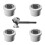 5pcs 26.5mm Boring Drill Bit Thread Fitting for 1/2inch PPR Water Pipes Repair Tools Accessories Workshop Power Tools 1