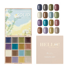 16-Farben-Nagelgel-Palette, 91x95mm, Hochglanz-Finish, UV erforderlich