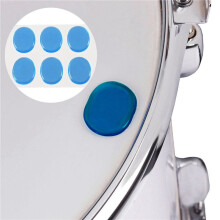 48pcs Snare Drum Mute Pad Drum Damper Gel Pads Snare Tom Drum Muffler Mute Transparent Percussion()