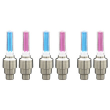 3X LumièRe de VéLo Sans Batterie VéLo de Route de Montagne LumièRes de VéLo LEDS Pneu le Pneu Bouchons de Valve Roue Rayons LumièRe LED BL0157
