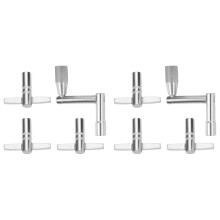 Llave del Tambor Paquete de 6 con Llave de Velocidad de Movimiento Continua Lave de Sintonizacion del Tambor Universal