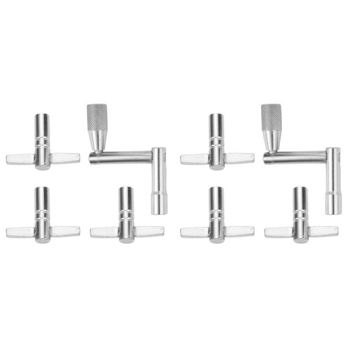 Drum Key 6-Pack with Continuous Motion Speed Key Universal Drum Tuning Key