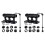 2X Versatile Front Fork Mount Block,Quick Release Thru Axle Road Bicycle Bracket Adapters for Truck/Trailer/Bikes Racks 1