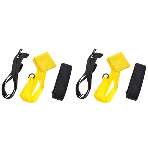 2X Swimming Training Equipment Parachute Adjustable Waterproof Swimming Training Belts with Resistance Parachute,A