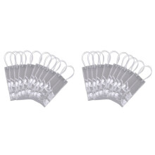 Pack med 20 VinkylpåSe IspåSe Transparent PVC BäRbar Vinflaska KylväSka ChampagneispåSe med Handtag