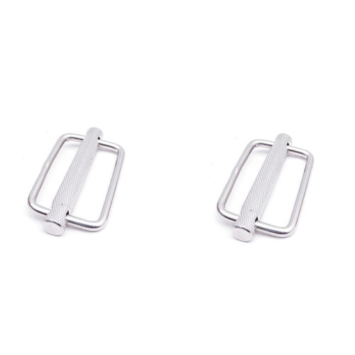 2 Pcs 50mm Slide Buckle Triglide Webbing Slider Strap Keeper for Harness Waist Strap Shoulder Strap Adjust