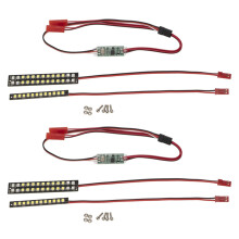 2 ensemble 70 MM 58 MM éTanche Avant Pare-Chocs Arrière LED Barre Lumineuse Accessoires pour 1/10 MAXX