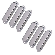 6 Pièces Couvercles de Ramassage de Guitare ST Strat Scellés En MéTal Chromé pour Stratocaster