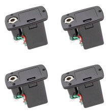 4X ABS 9V Guitar Pickup Battery Case Box for Electric Acoustic Guitar Bass Storage Cover Replacement