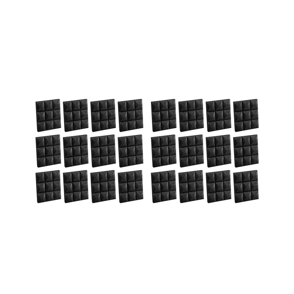 24Pcs Acoustic Foam Panels, Soundproofing Insulation Foam, 30X30cm, No Adhesive 6033797256293