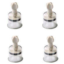 4 Pcs Cupping Suction Cups- Hand Twist Portable Thicken Vacuum Cupping Device Full Body Massager Massage Relax Cupping