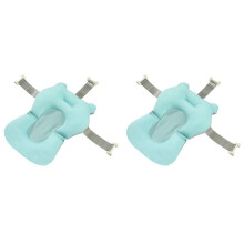 2X Baby Shower Bath Tub Pad Non-Slip Bathtub Support Mat Safety Security Bath Support Cushion Foldable Soft Pillow