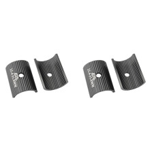 4x MUQZI Kierownica Rowerowa PodkłAdka Adapter do Kierownicy Roweru Tuleja Mostka Reduktor 25,4-31,8mm Czarny