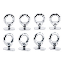 8Pack Stainless Steel Kayak Track Mount Tie Down Eyelet Rail Accessory for Kayak Canoe Boat