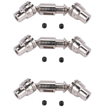 3X Upgrade Spare Part Metal Drive Rear Axle Shaft Set for WPL 1/16 6WD B16 RC Truck Car Durable Perfectly Fits Parts