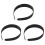 3X Bandeau Large avec Deux Rangees de Dents En Plastique Noir 1