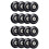 16 Pack Inline Skate Wheels, Indoor/Outdoor Roller Skate Wheels, Replacement Wheels with Bearing 64mm 1