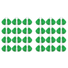 48 Pièces Pom-Pom Girl Pompons Pompons de Joie En Feuille Métallique avec Poignée En Plastique pour Adultes, Enfants, Pom-Pom Girls, Vert
