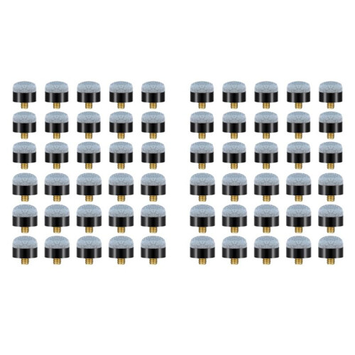 60Pcs Pieces 12 Mm/13 mm Billiard Pool Cue Stick Tips Screw  Tips Ferrules Replacement Billard Pool Accessories