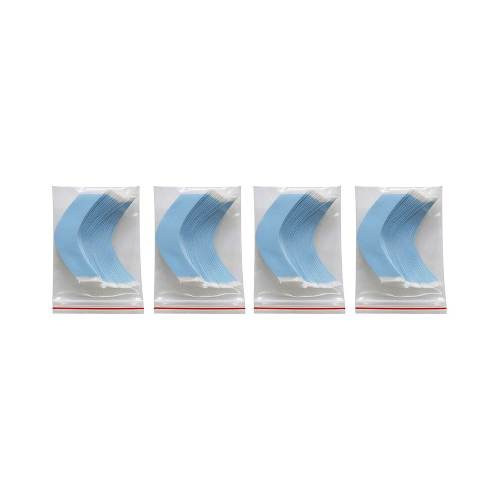 Brecantia 144Pcs Strong Hair Wig Tape Double Adhesive Extension Tape Strips Waterproof For Toupee/Lace Front Wigs Film Cc Shape