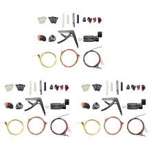 102 PCS Guitar Accessories Kit Including Guitar Picks,Capo,Acoustic Guitar Strings,3 in 1String Winder,Bridge Pins