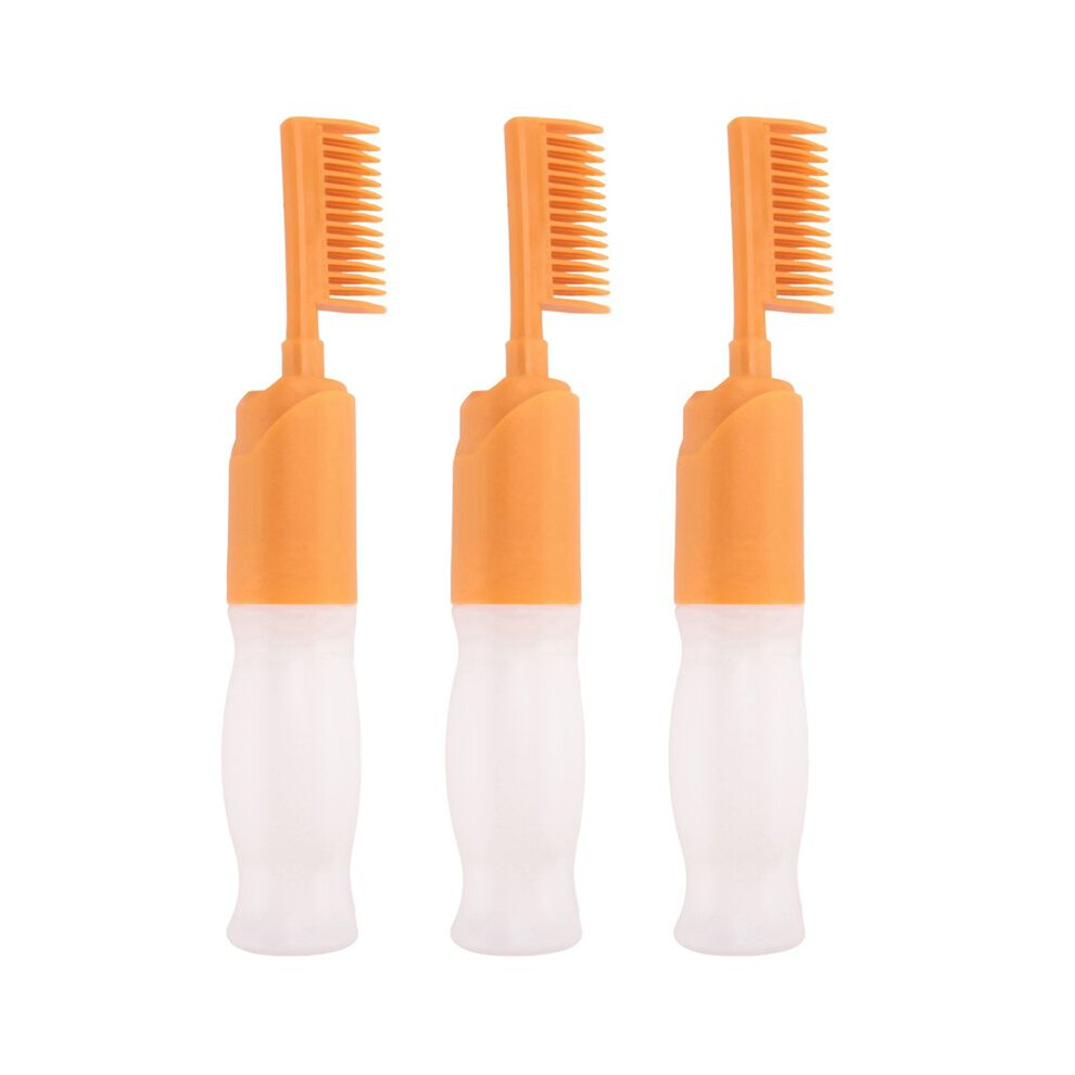 3X Hair Dyeing Comb Hair Dyeing Brush with Bottle DIY Combing Salon Dyeing Baking Oil Brush Hair Dye Tool