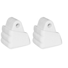 2X Inline Skate Brake Stop Roller Skates Stoppers for Outdoor Roller Skating White