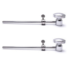 2X Aluminium Legierung Bass Trommel Pedal Schläger Treten Trommel Fuß Pedal Schläger Schlagzeug Instrument Zubehör,Silber