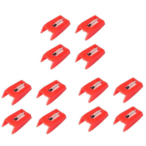 12 Pcs Record Player Needles, Universal Replacement Stylus Needles Replacement Stylus Needles for Vinyl Record Player 1